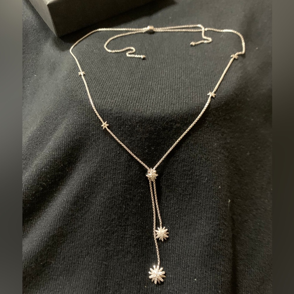 David Yurman Silver Starburst Necklace